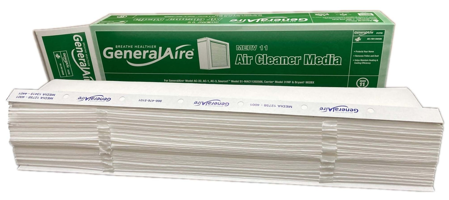 GeneralAire 12758 MERV 11 Replacement Filter (17 x 25 x 6")