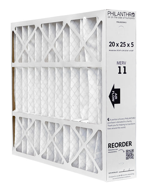 Philanthro PHIL20255M11 - 20" x 25" x 5" Air Filter, MERV 11