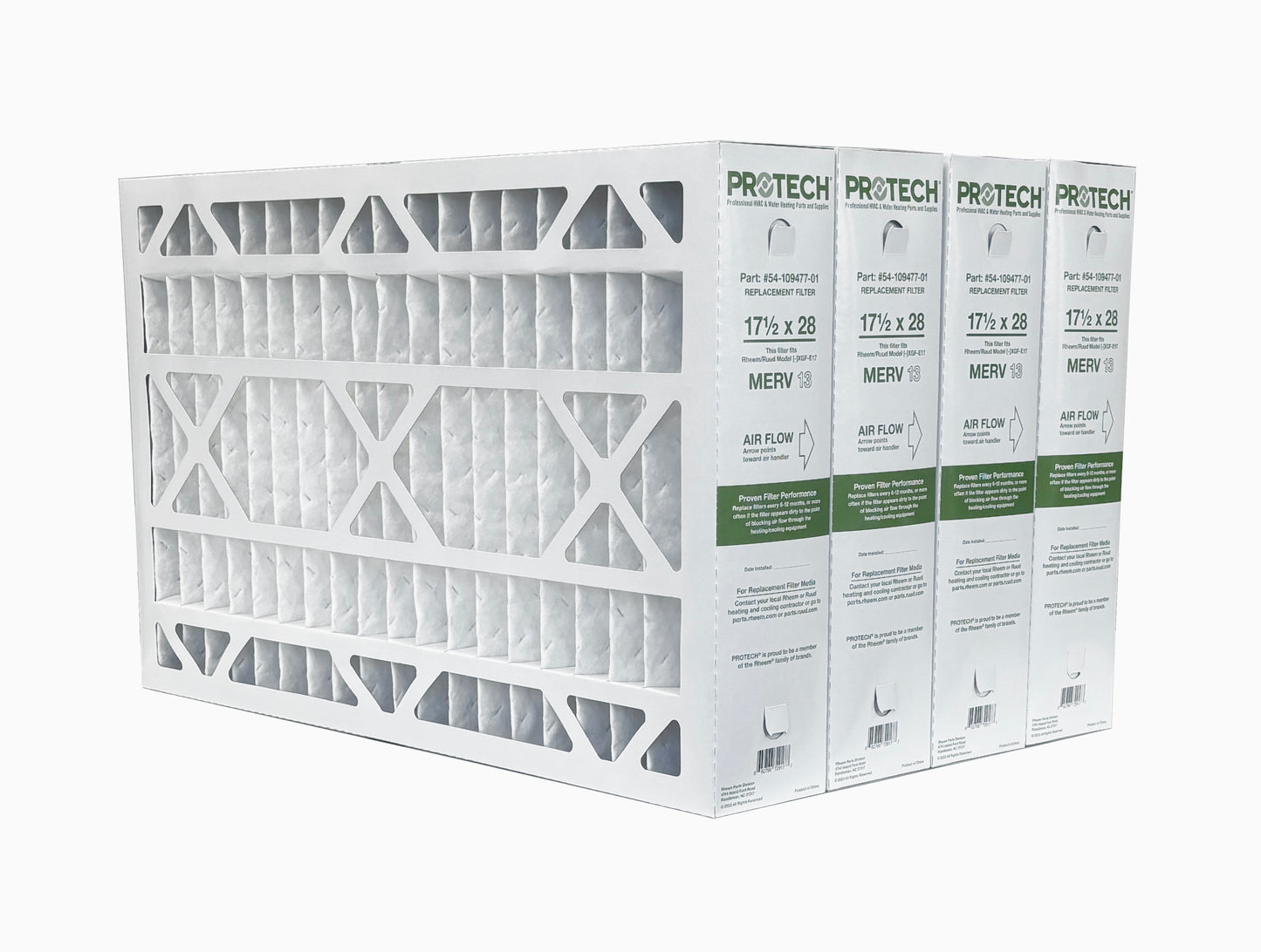 Rheem 54-109477-01 - 17.5" x 28" x 5" Exact-Fit Filter for Air Cleaner XGF-E17M13, MERV 13