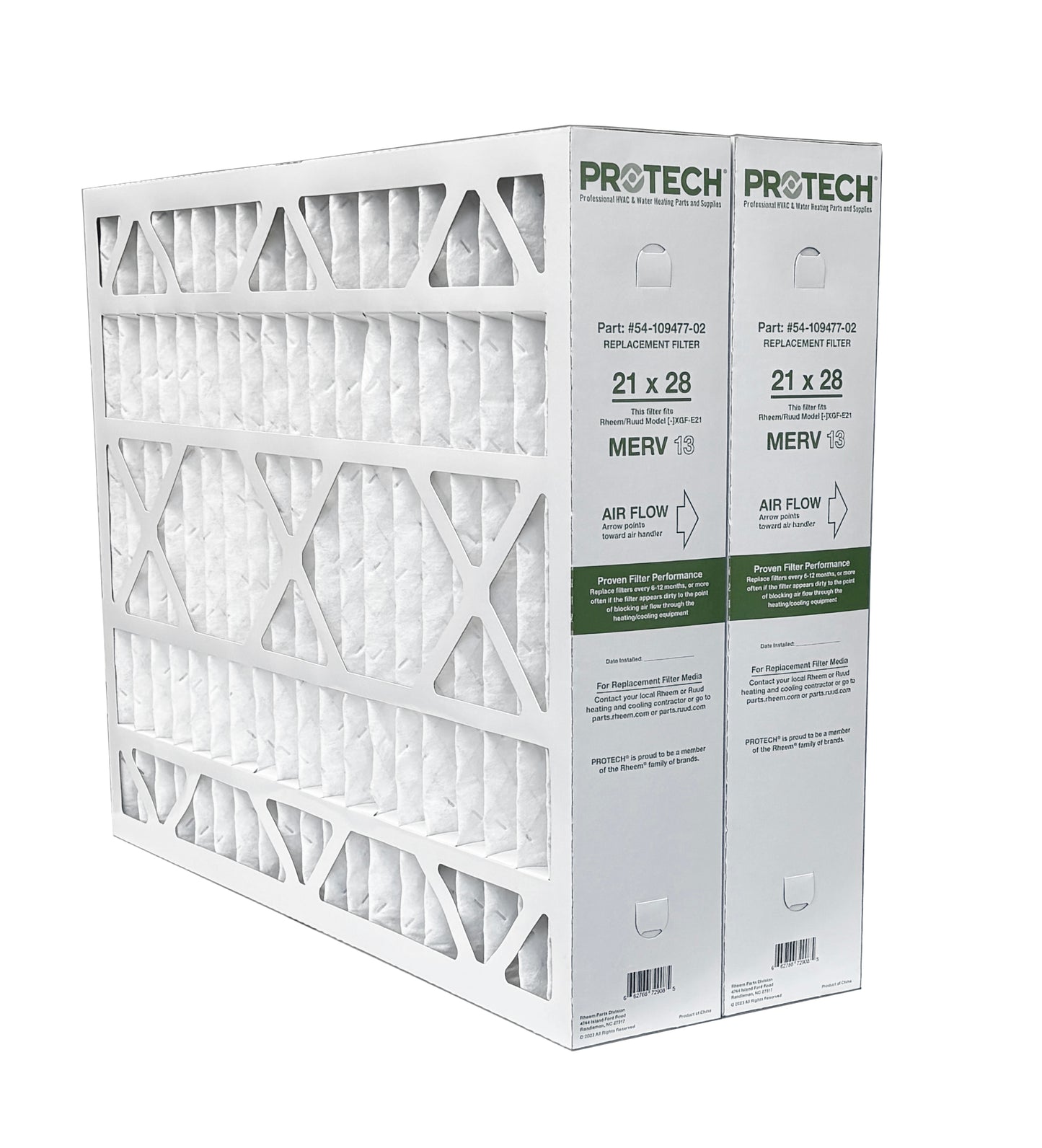 Rheem 54-109477-02 - 21" x 28" x 5" Exact-Fit Filter for Air Cleaner XGF-E21M13, MERV 13