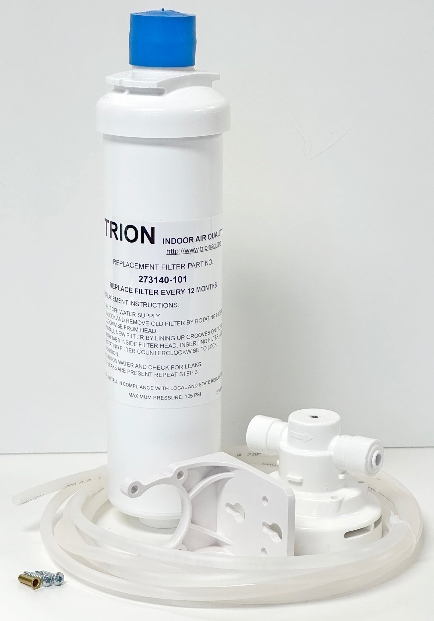 Trion 273140-001 - Humidifier Water Filter Kit with Filter Head, Bracket, Filter, and Install Kit