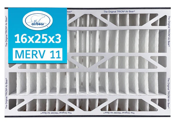 Trion Air Bear TRION 259112-101 -16" x 25" x 3" Pleated Air Filter, MERV 11