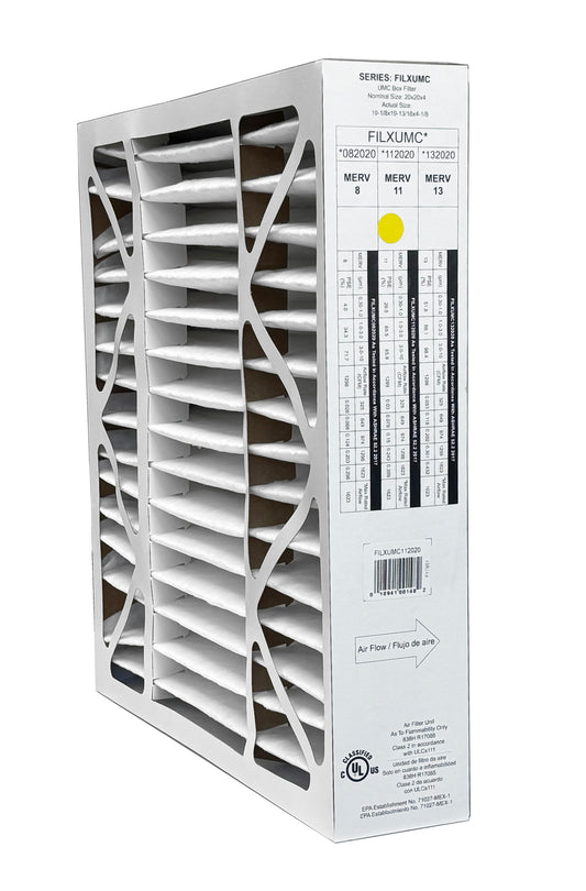 Carrier & Bryant FILXUMC112020 - 20" x 20" x 4" Pleated Air Filter, MERV 11 replaces old part # FILXXFNC0121