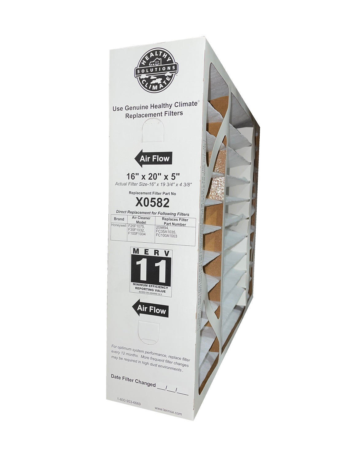Filtrete 16-in W X 25-in L X 1-in MERV 11 Pleated Air Filter (6-Pack