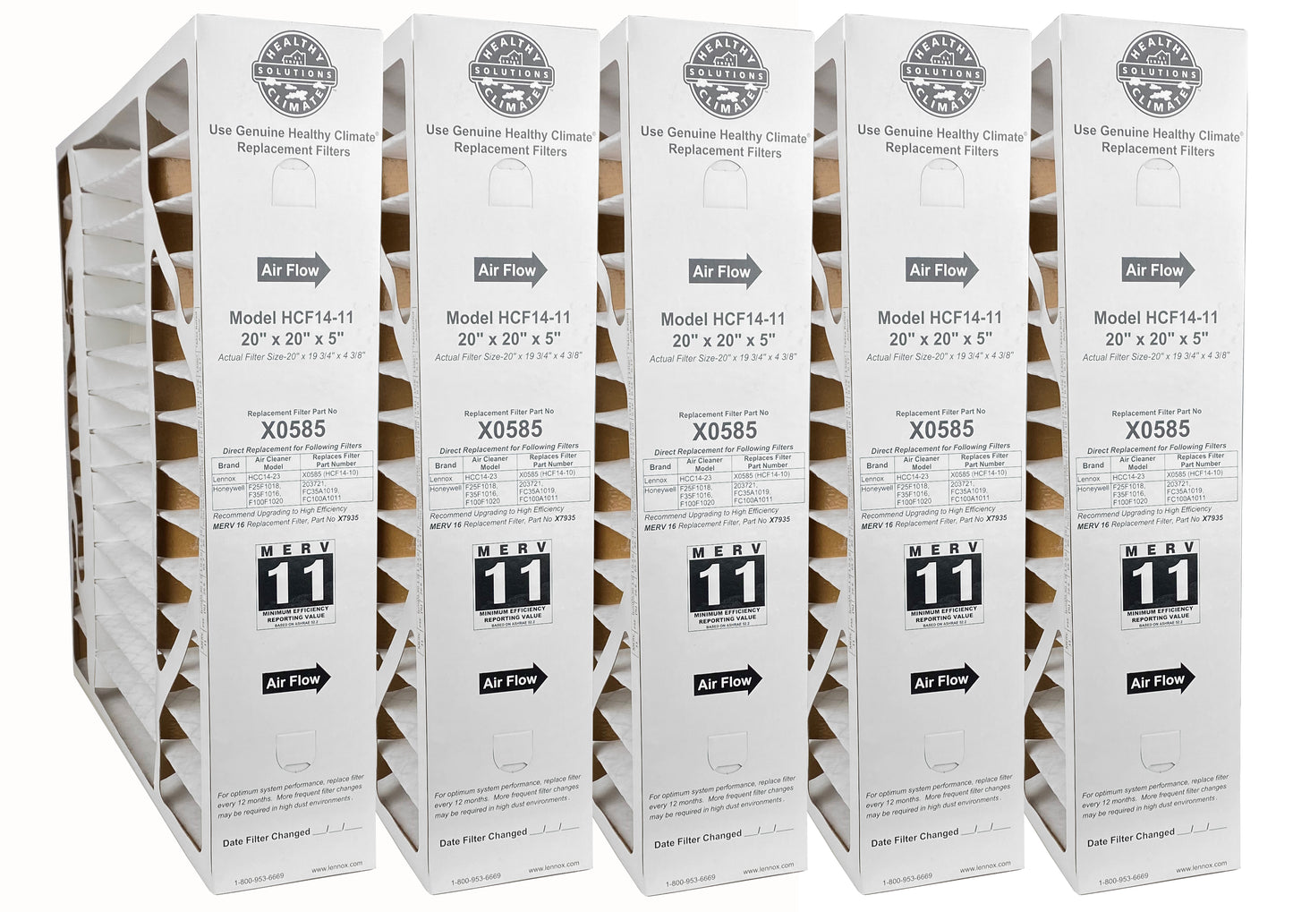 Lennox X0585 MERV 11 Replacement Filter (20 x 20 x 5")