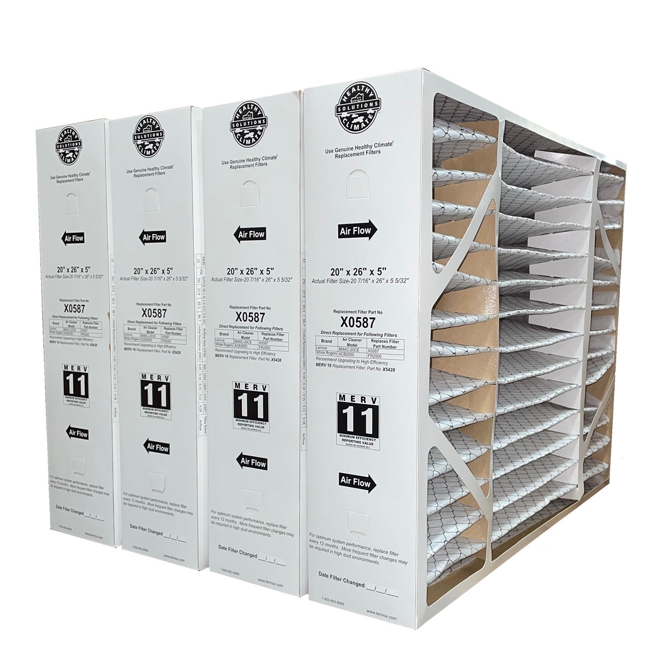 Lennox X0587 MERV 11 Replacement Filter (20 x 26 x 5")