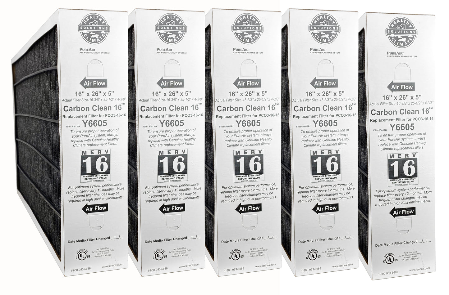 Lennox Y6605 MERV 16 Replacement Filter (16 x 26 x 5)