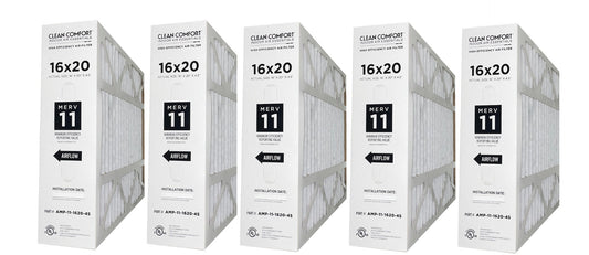 Goodman AMP-11-1620-45 (5-Pack) - 16" x 20" x 4.5" Clean Comfort Media Air Filter, MERV 11