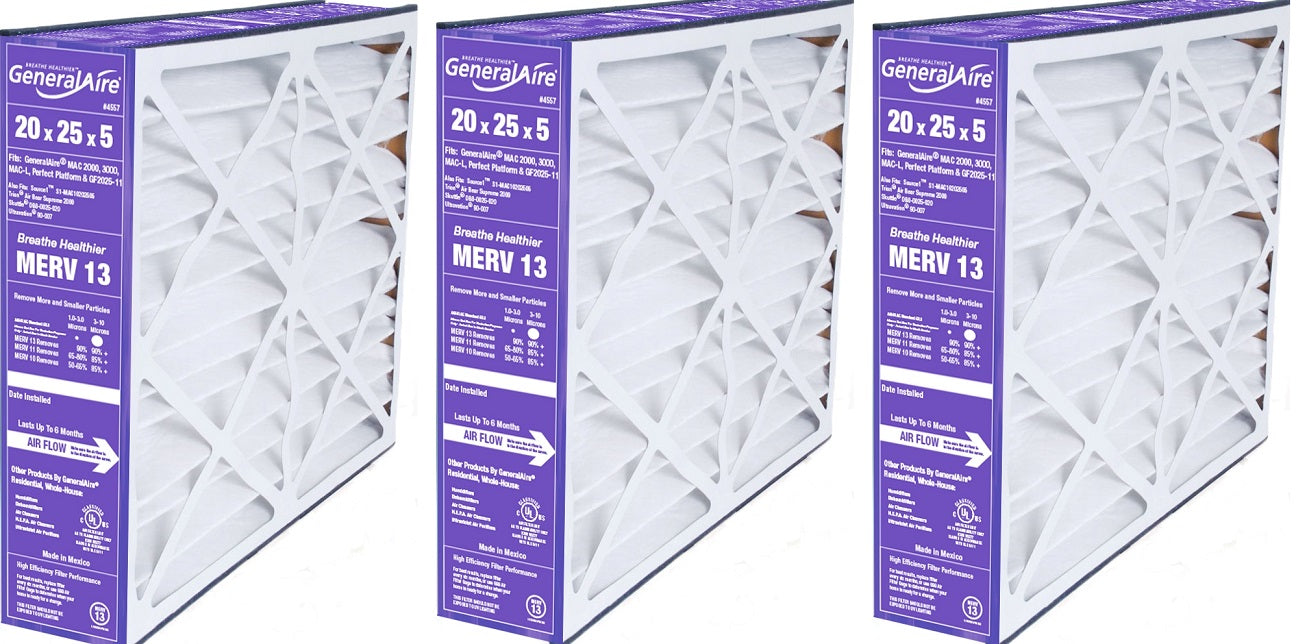 Generalaire 8FM2025 - 20" x 25" x 5" MERV 13 Cartridge Filter for MAC 2000, 3000, MAC-L and Perfect Platform models