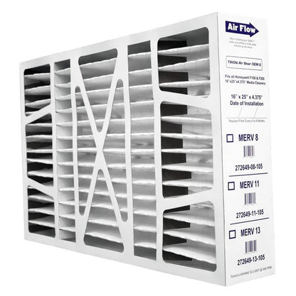 TRION 272649-13-205 OEM-2 Air Filter 16x25x4 (2-Pack, MERV 13) Replacement Filter for Honeywell FC100A1029 / FC200E1029, Actual Size 15.8” x 24.75” x 4.375”