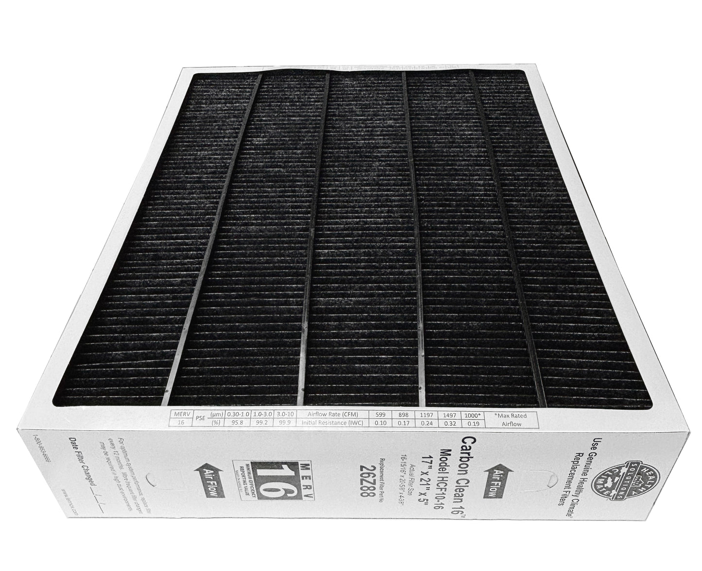 Lennox 26Z88 - 17" x 21" x 5" Health Climate Carbon Clean HCF10-16 Air Filter, MERV 16