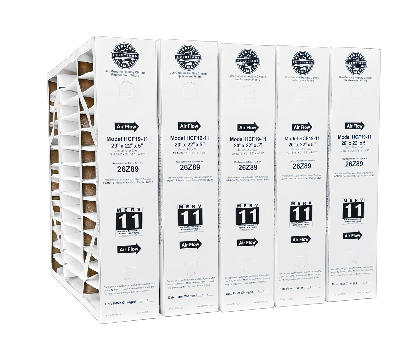 Lennox 26Z89 - 20" x 22" x 5" Healthy Climate HCF19-11 Air Filter, MERV 11