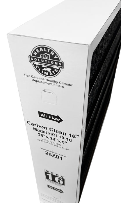 Lennox 26Z91 - 20" x 22" x 5" Healthy Climate Carbon Clean HCF19-16 Air Filter, MERV 16