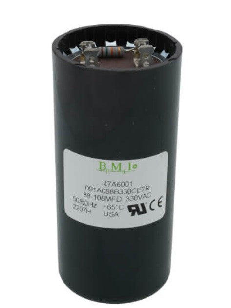 Lennox 47A60 - 47A6001, 88-108 MFD Start Capacitor, 330 VAC 50/60 Hz, Round