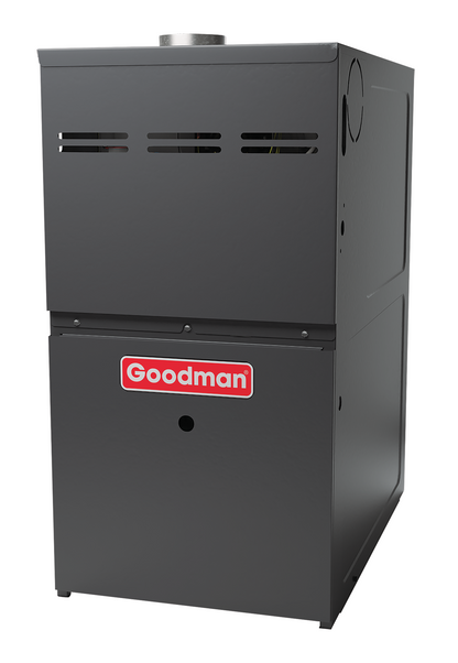 Goodman 5 Ton 14 SEER2 Upflow Air Conditioner Split System with 120,000 BTU 80% AFUE Gas Furnace GLXS4BA6010 CAPTA6030D3 GR9S801205DN