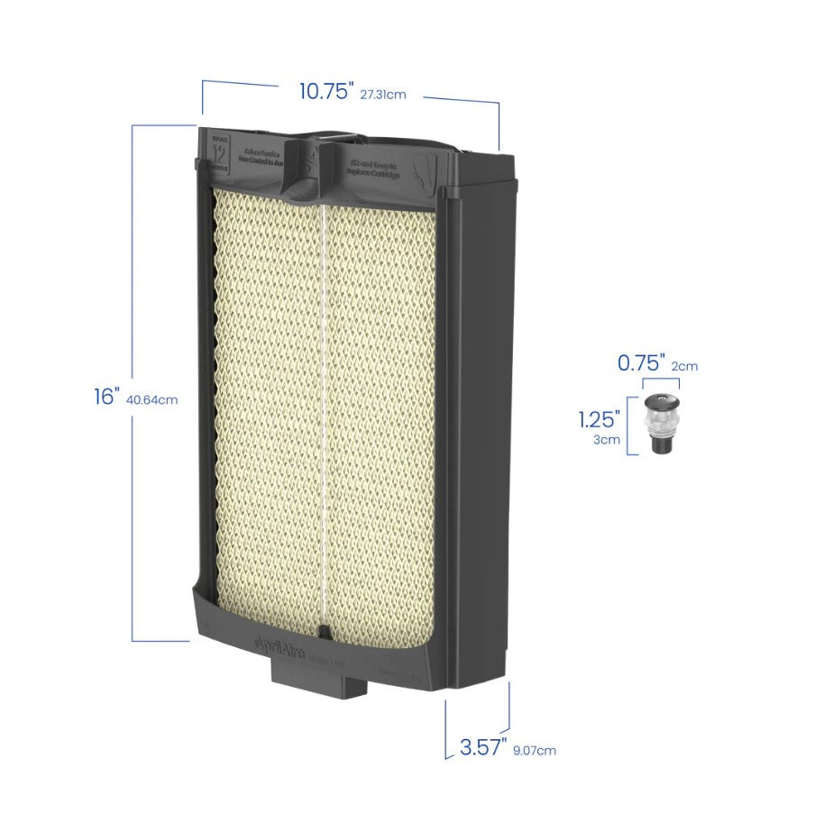 AprilAire HYDRLH Hard Water Maintenance Kit for 720 Series Humidifiers With L HydroCore Water Panel Cartridge and Replacement Orifice