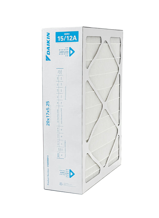 Daikin 0160M00013 - 17" x 20" x 5" Pleated MERV 15 Replacement Filter for DV15-2117-AB