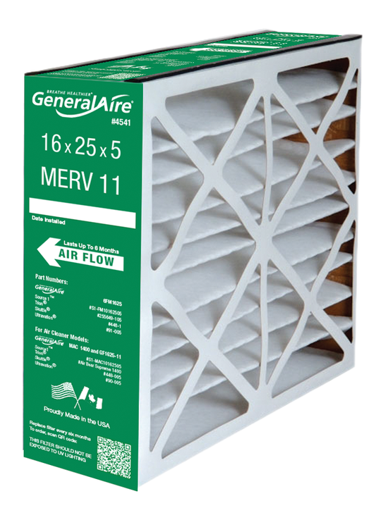 GeneralAire 6FM1625 MERV 11 Replacement Filter (16 x 25 x 5")