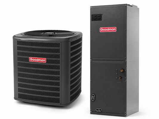 Goodman 4 Ton 14.3 SEER2 Heat Pump System with Multi-Position Air Handler GLZS4BA4810 AMST48CU1300