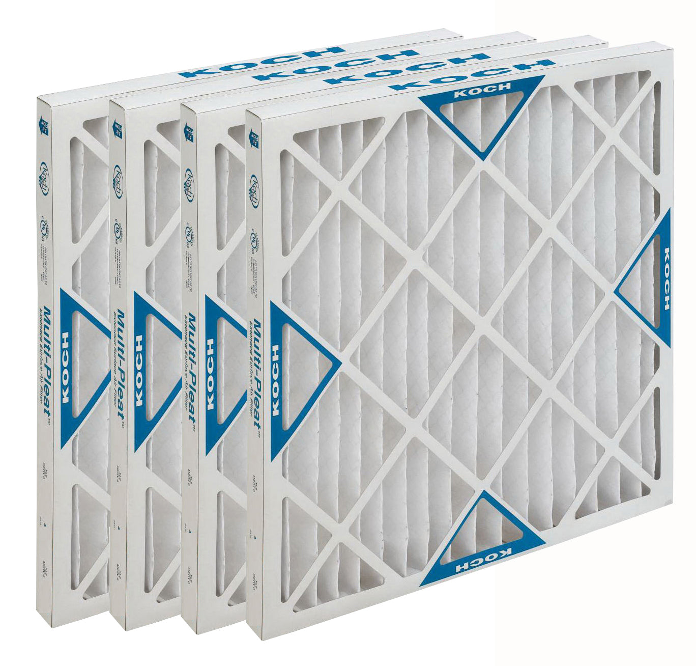 Koch 102-041-002 - 12" x 20" x 1" Pleated Air Filter, MERV 8