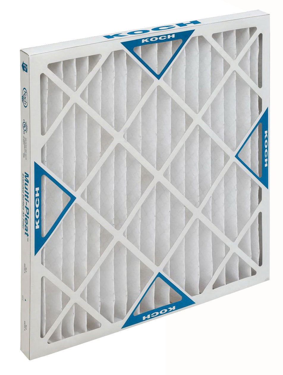 Koch 102-041-042 - 16.375" x 21.5" x 1" Pleated Air Filter, MERV 8