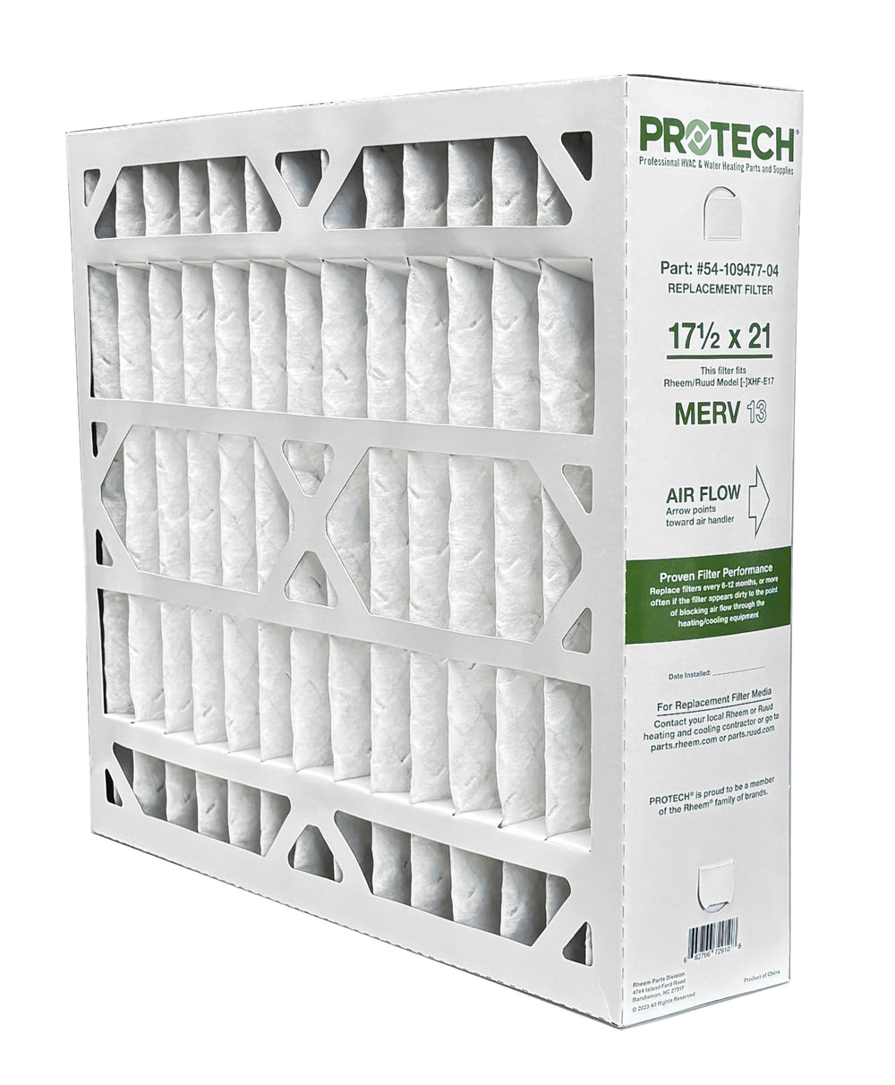 Rheem 54-109477-04 - 17.5" x 21" x 5" Exact-Fit Filter for Air Cleaner XHF-E17M13, MERV 13