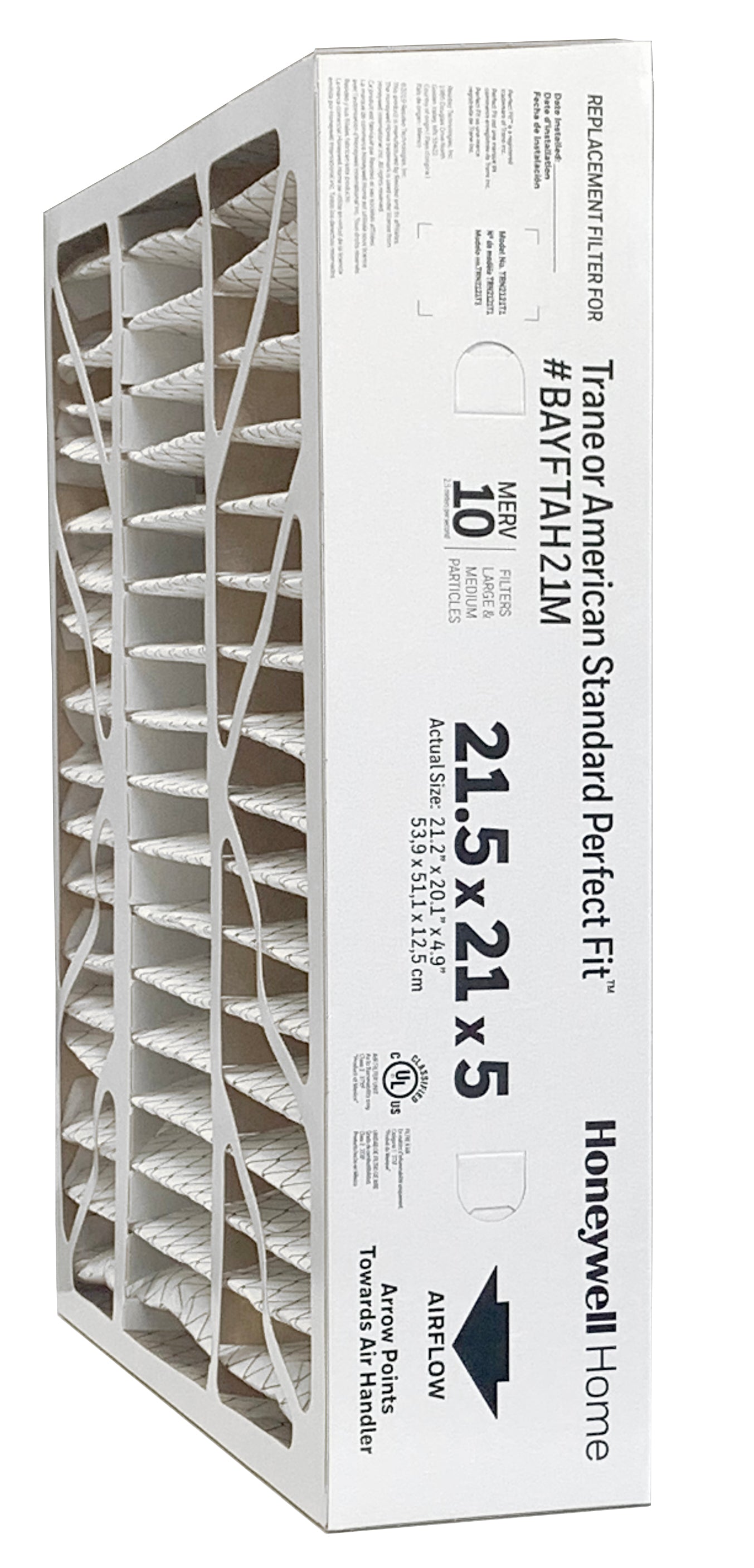 Honeywell TRN2121T1  MERV 10 Replacement Filter (21 x 21.5 x 5")