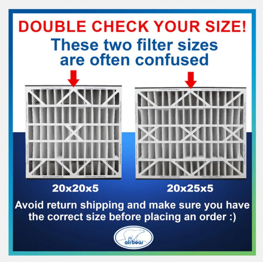 Trion Air Bear TRION 255649-102  MERV 8 Replacement Filter (20 x 25 x 5")