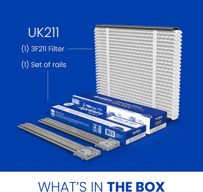 AprilAire UK211 (Replaces 210) MERV 11 TriPure Filter with Upgrade Rails