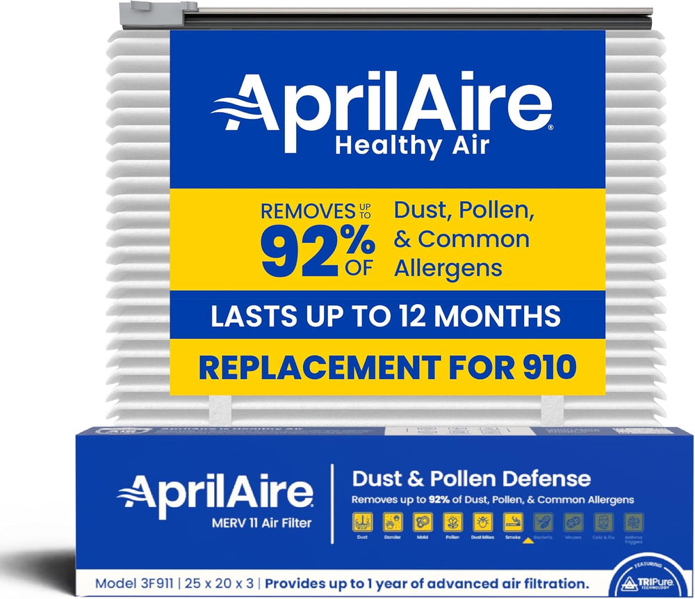 AprilAire UK911 (Replaces 910) MERV 11 TriPure Filter with Upgrade Rails