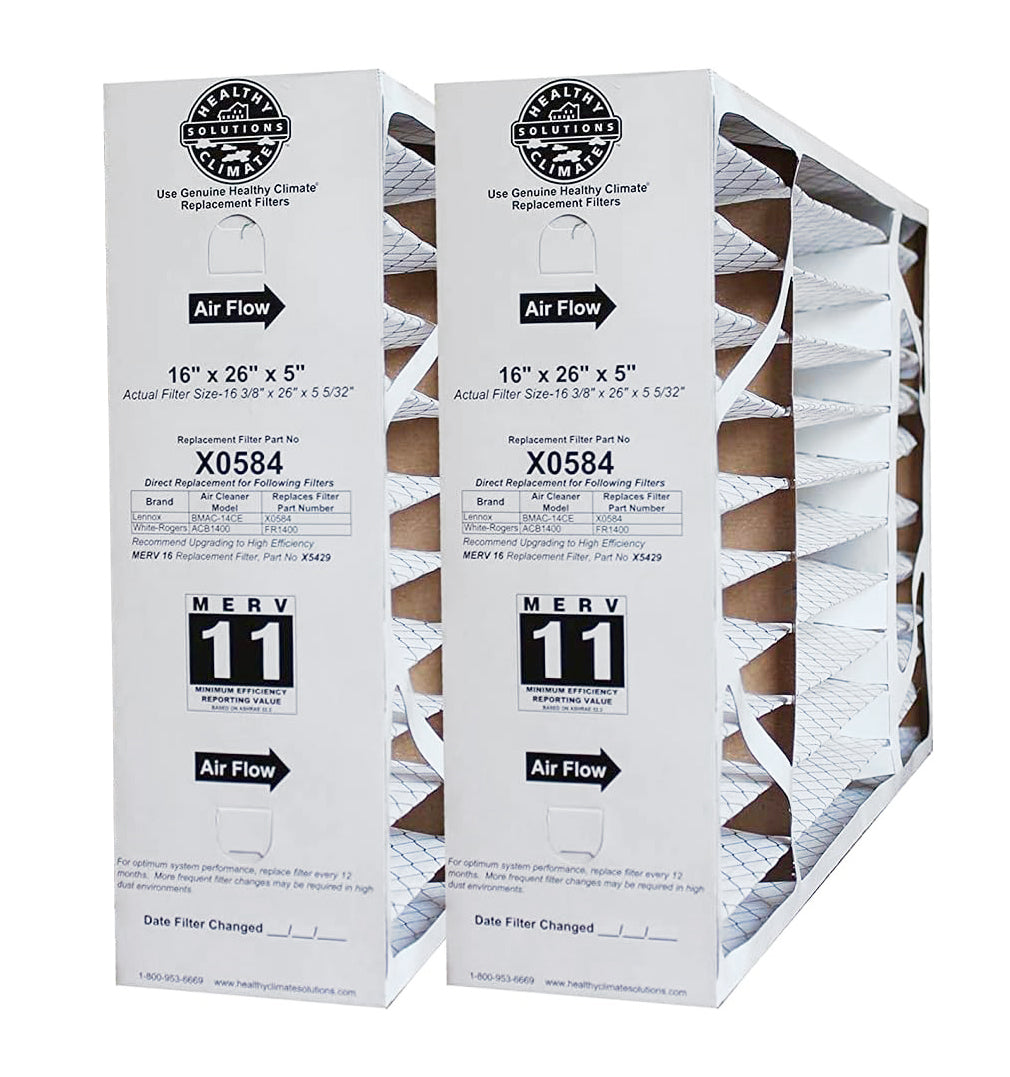 Lennox X0584 - MERV 11 Replacement Filter (16 x 26 x 5")