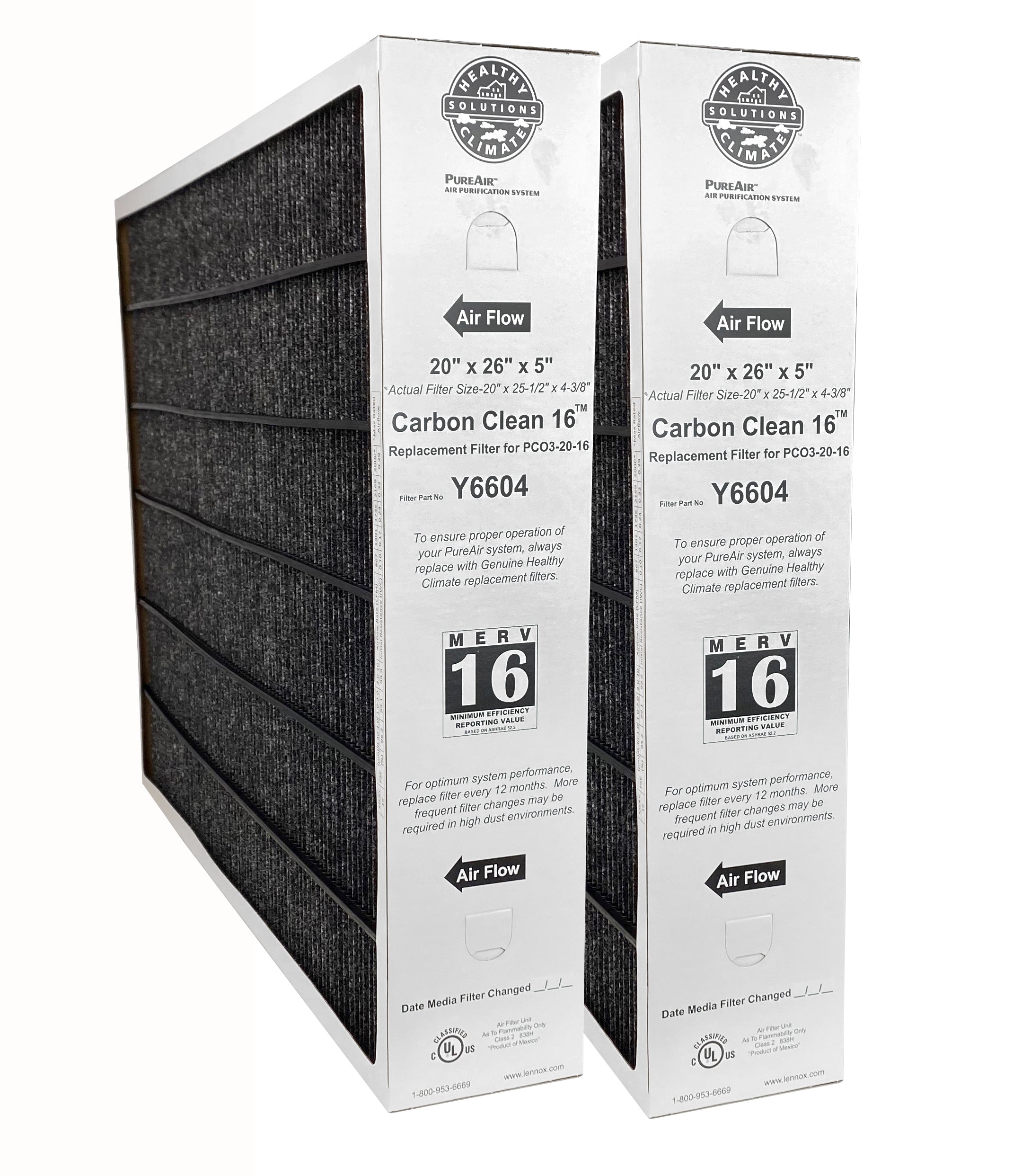 Lennox Y6604 MERV 16 Replacement Filter (20 x 26 x 5