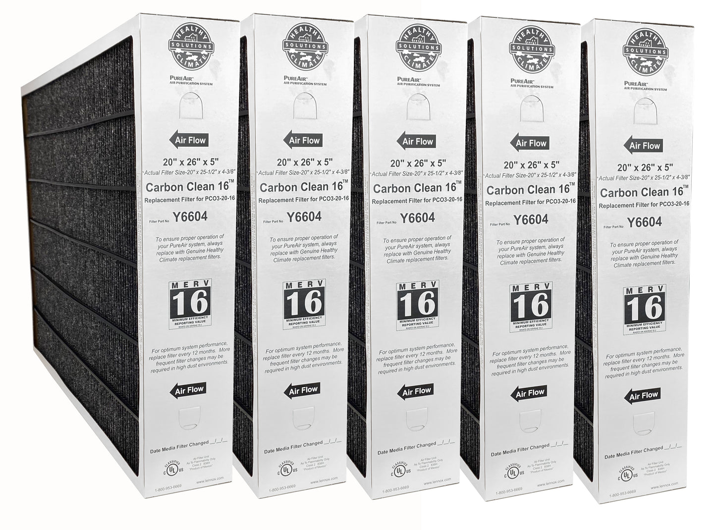 Lennox Y6604  MERV 16 Replacement Filter (20 x 26 x 5")