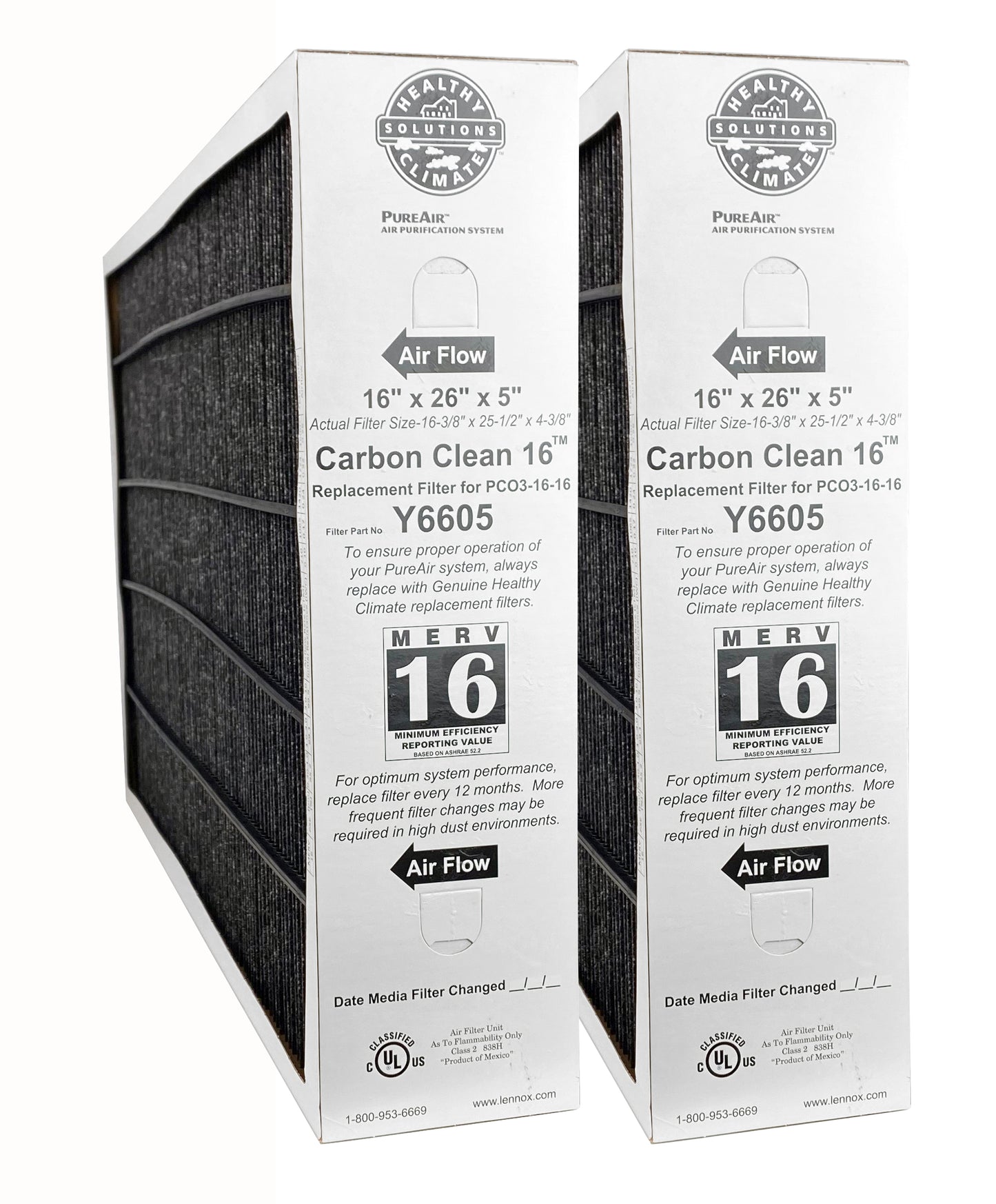 Lennox Y6605  MERV 16 Replacement Filter (16 x 26 x 5)