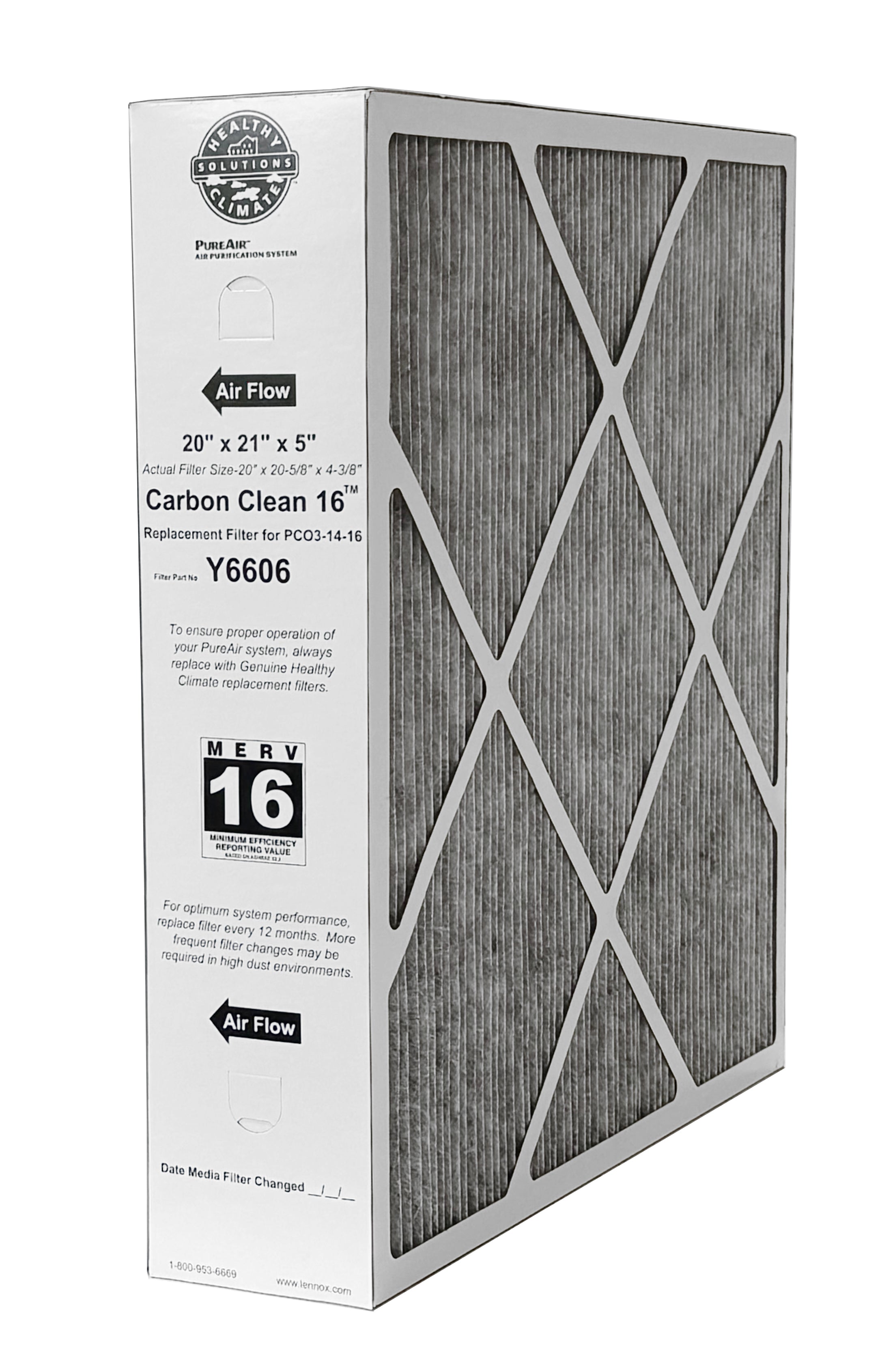 Lennox Y6606 MERV 16 Replacement Filter (20 x 21 x 5