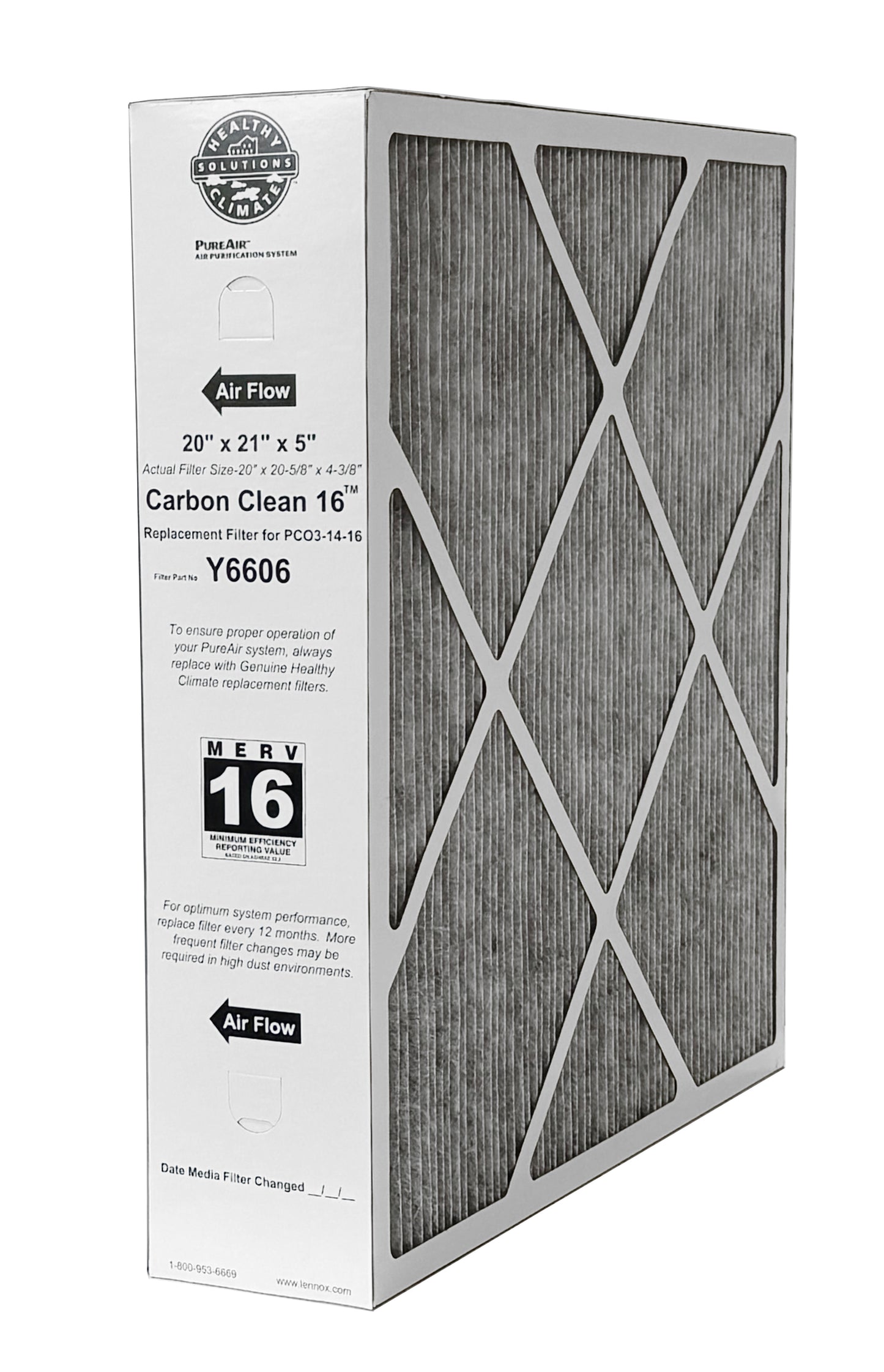 Lennox Y6606 MERV 16 Replacement Filter (20 x 21 x 5")