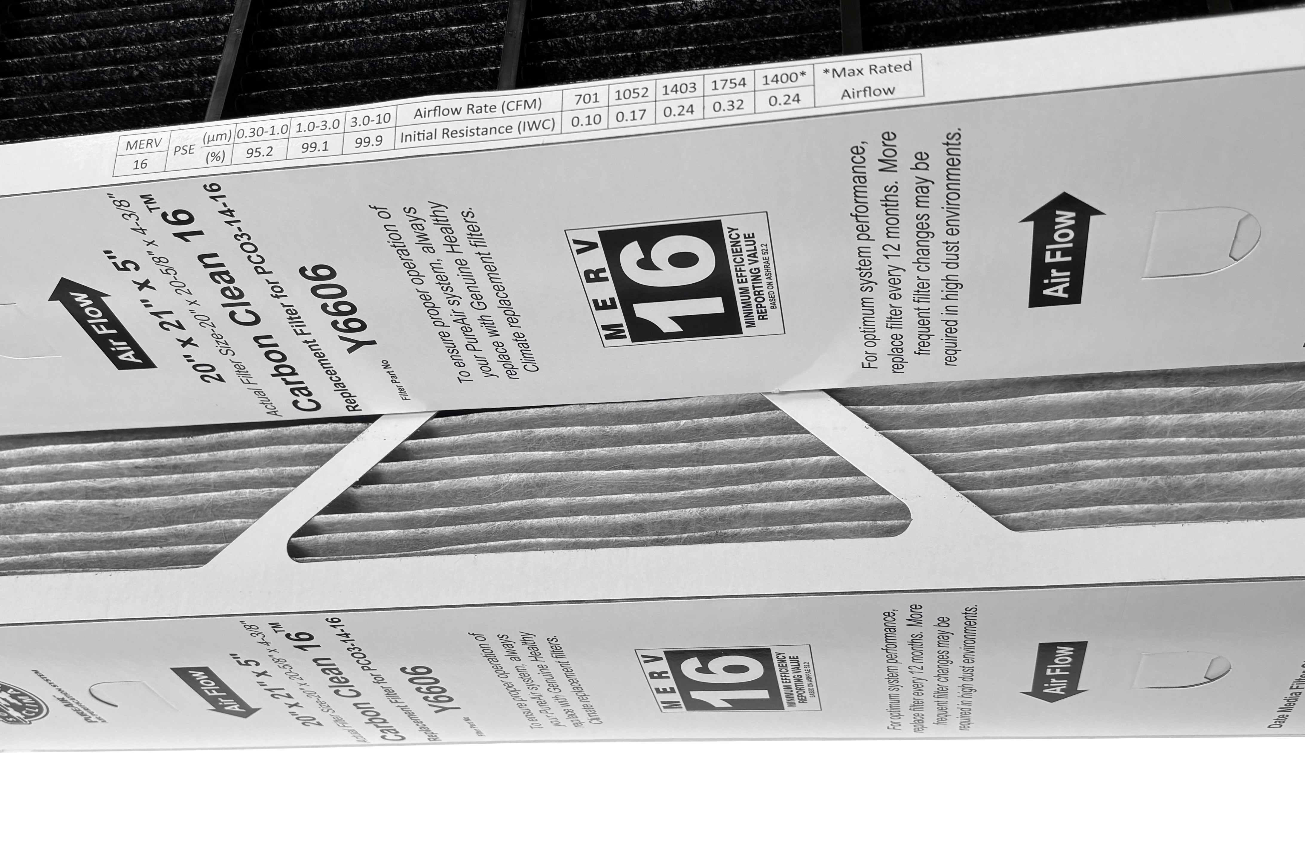 Lennox Y6606 MERV 16 Replacement Filter (20 x 21 x 5