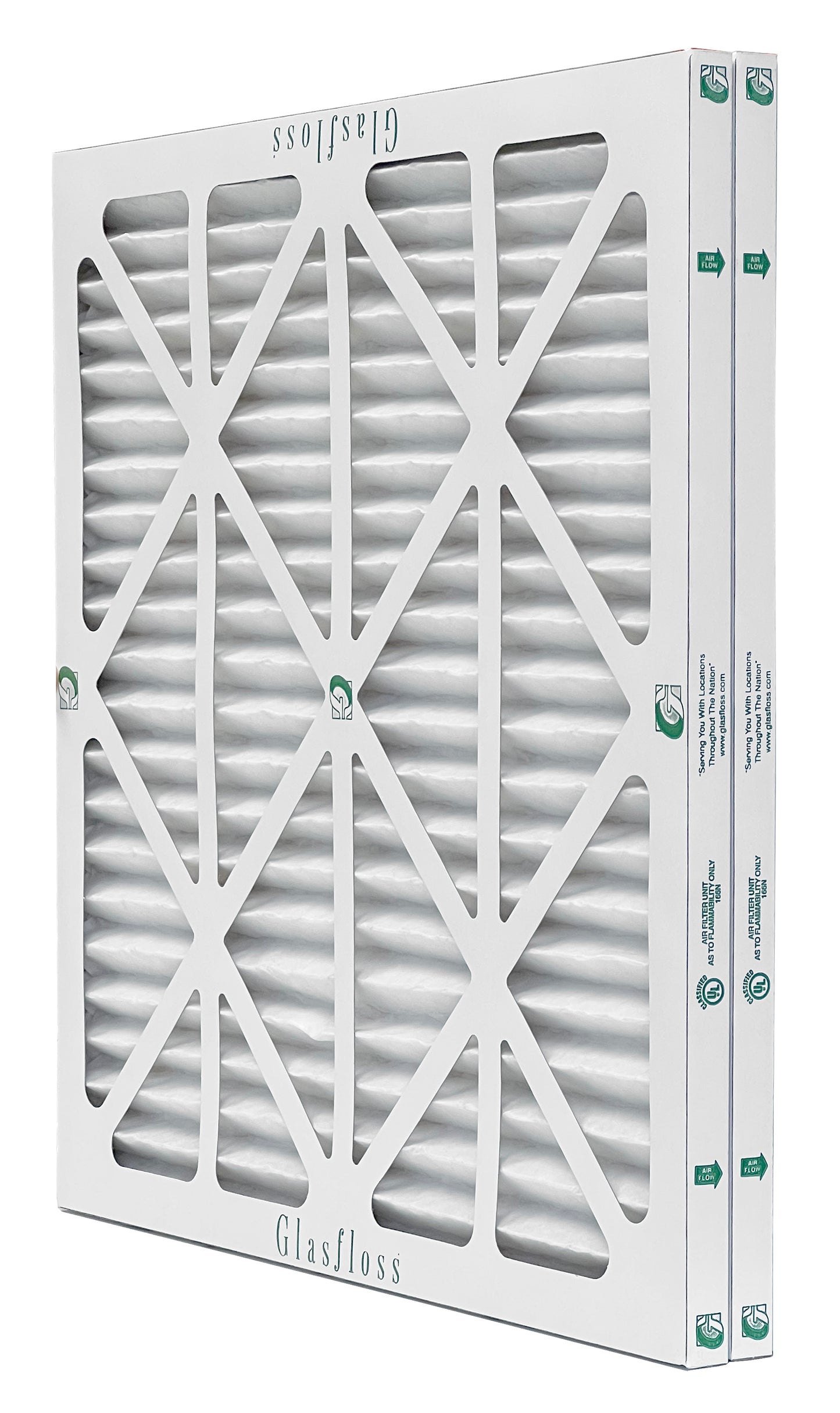 Glasfloss M1120204 - 20" x 20" x 4" Z-Line Pleated Air Filter, MERV 11