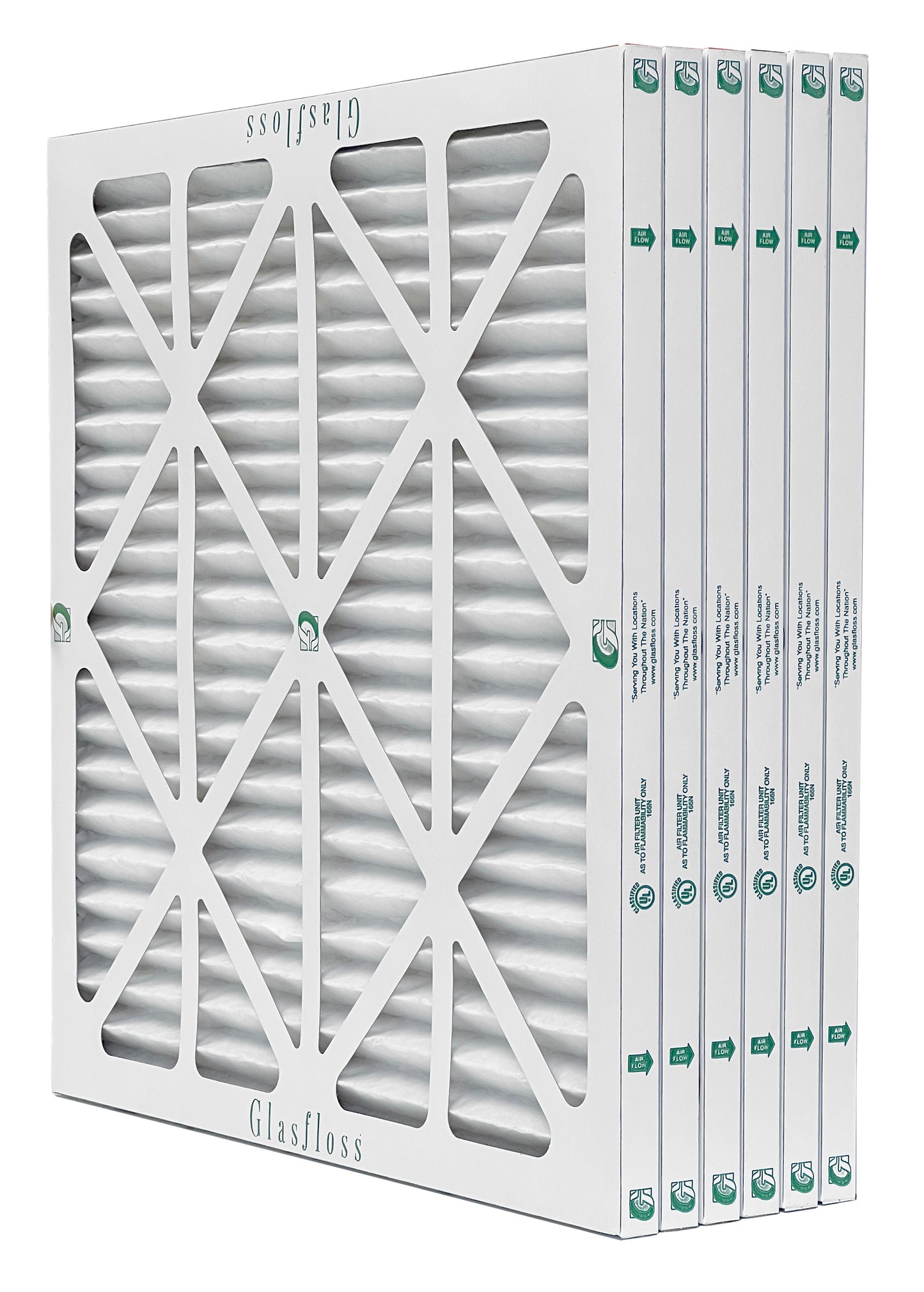 Glasfloss M1120204 - 20" x 20" x 4" Z-Line Pleated Air Filter, MERV 11