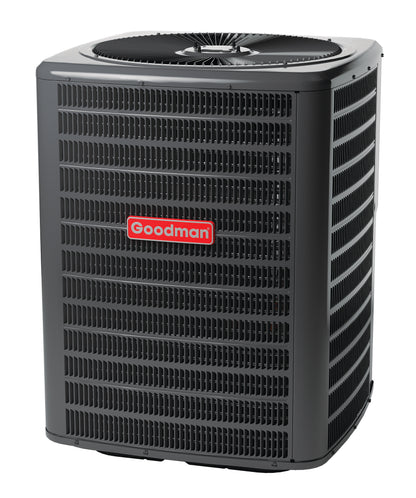 Goodman 5 Ton 14 SEER2 Upflow Air Conditioner Split System with 120,000 BTU 80% AFUE Gas Furnace GLXS4BA6010 CAPTA6030D3 GR9S801205DN
