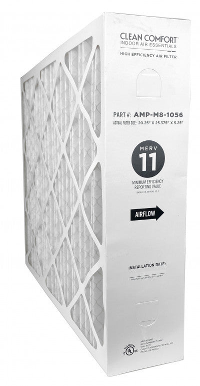 Clean Comfort AMP-M8-1056 - 20" x 25" x 5" Media Air Filter, MERV 11