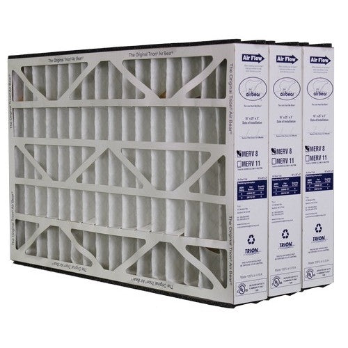 Trion Air Bear TRION 255649-101 - 16" x 25" x 3" Pleated Air Filter, MERV 8