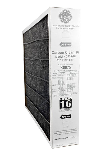 Lennox X6675 Healthy Climate Carbon Clean 16 Hcf20 16 Merv 16 Filter Replacement 20 X 25 X 5
