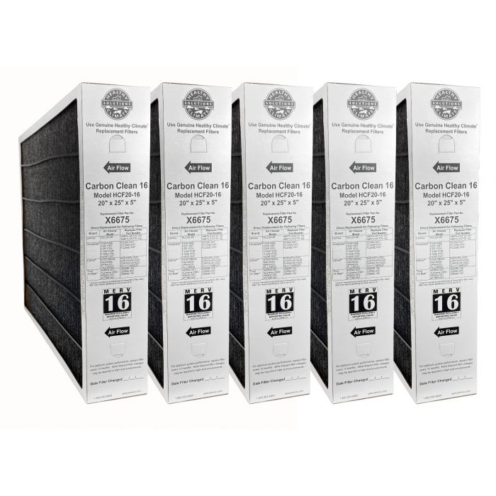 Lennox X6675 Healthy Climate Carbon Clean 16 Hcf20 16 Merv 16 Filter Replacement 20 X 25 X 5