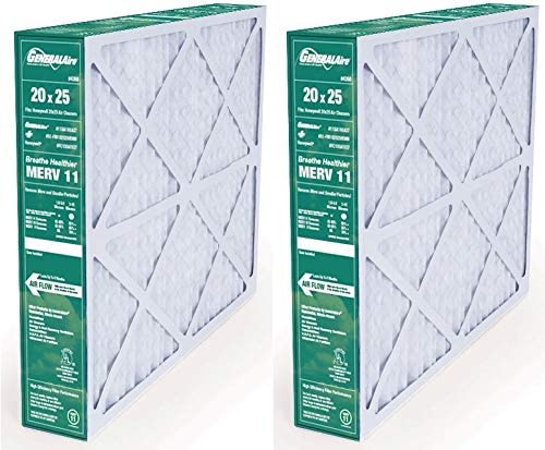 GeneralAire 11-GA100A37 (2-Pack) - 20" x 25" x 5" Replacement Filter for Honeywell FC100A1037, MERV 11