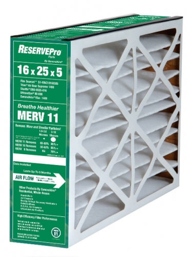 GeneralAire 6FM1625 MERV 11 Replacement Filter (16 x 25 x 5")
