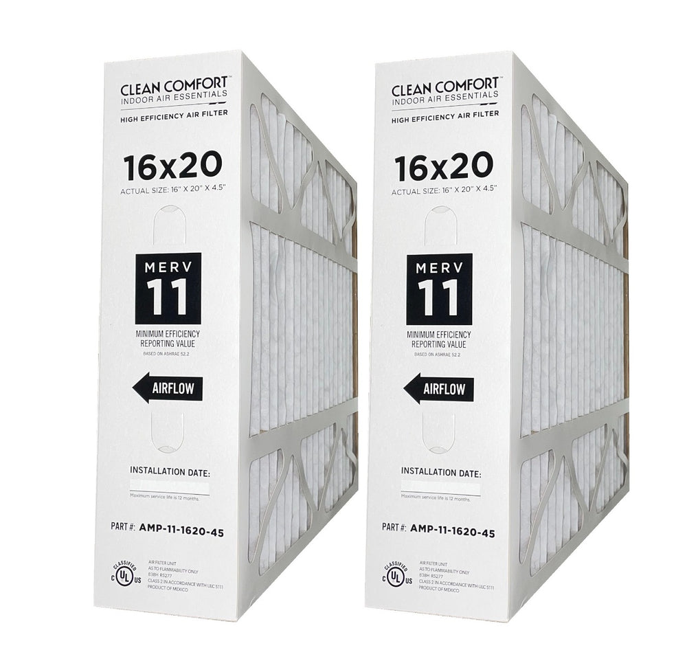 Goodman AMP-11-1620-45 (2-Pack) - 16" x 20" x 4.5" Clean Comfort Media Air Filter, MERV 11