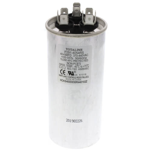 Carrier P291-4054RS - Dual Capacitor 40+5 440V ROUND