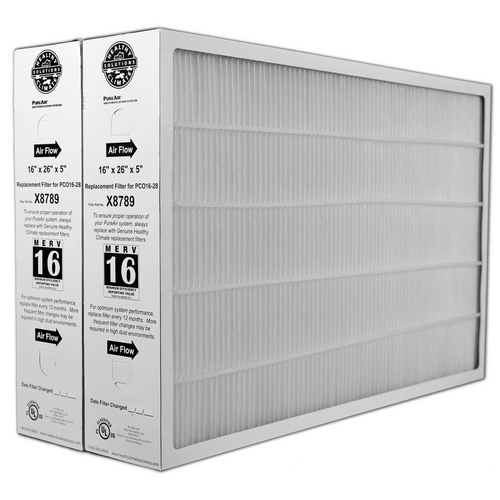 Lennox X8789 (2 Pack) MERV 16 Replacement Filter (16 x 26 x 5")